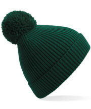 Engineered knit ribbed pom pom beanie - Image 2