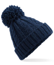 Cable knit melange beanie - Image 5