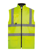 Hi-vis padded bodywarmer (HV005) - Image 2