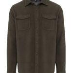 Sherpa-lined fleece overshirt