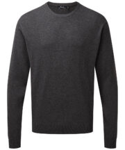 Crew neck cotton-rich knitted sweater - Image 2