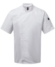 Chef's zip-close short sleeve jacket - Image 3