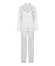 Women's satin long pyjamas - Image 3