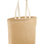 Unlaminated jute shopper