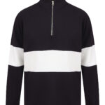 Panelled ¼ zip