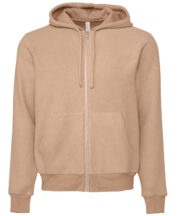 Unisex sueded fleece full-zip hoodie - Image 3