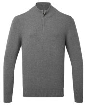 Men's cotton blend ¼ zip sweater - Image 2