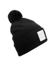 Appliqué patch pom beanie - Image 2