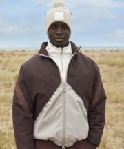 Appliqué patch pom beanie