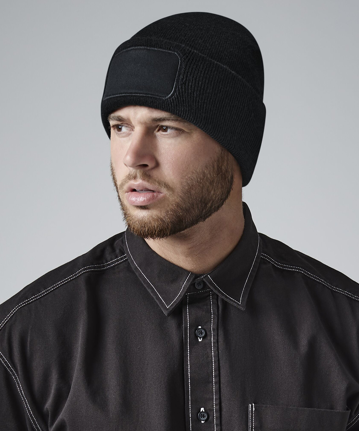 B445R_LS00_2025.jpg Recycled original patch beanie - Image 1