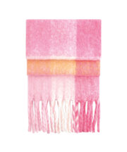 Fluffy check scarf - Image 4