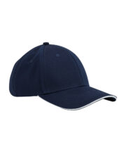 EarthAware® classic organic cotton 6-panel cap - sandwich peak - Image 5