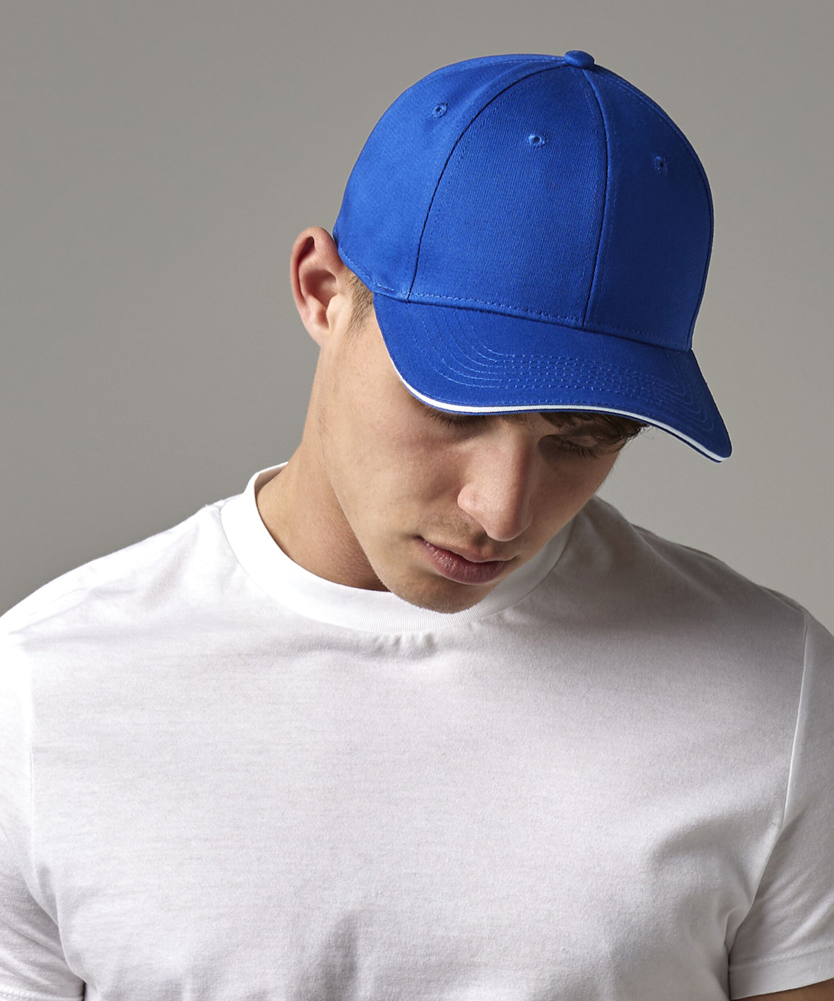 B820C_LS00_2025.jpg EarthAware® classic organic cotton 6-panel cap - sandwich peak - Image 1