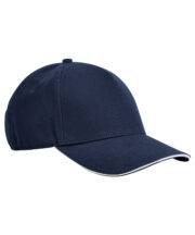 EarthAware® classic organic cotton 5-panel cap - sandwich peak - Image 5