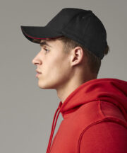 EarthAware® classic organic cotton 5-panel cap - sandwich peak