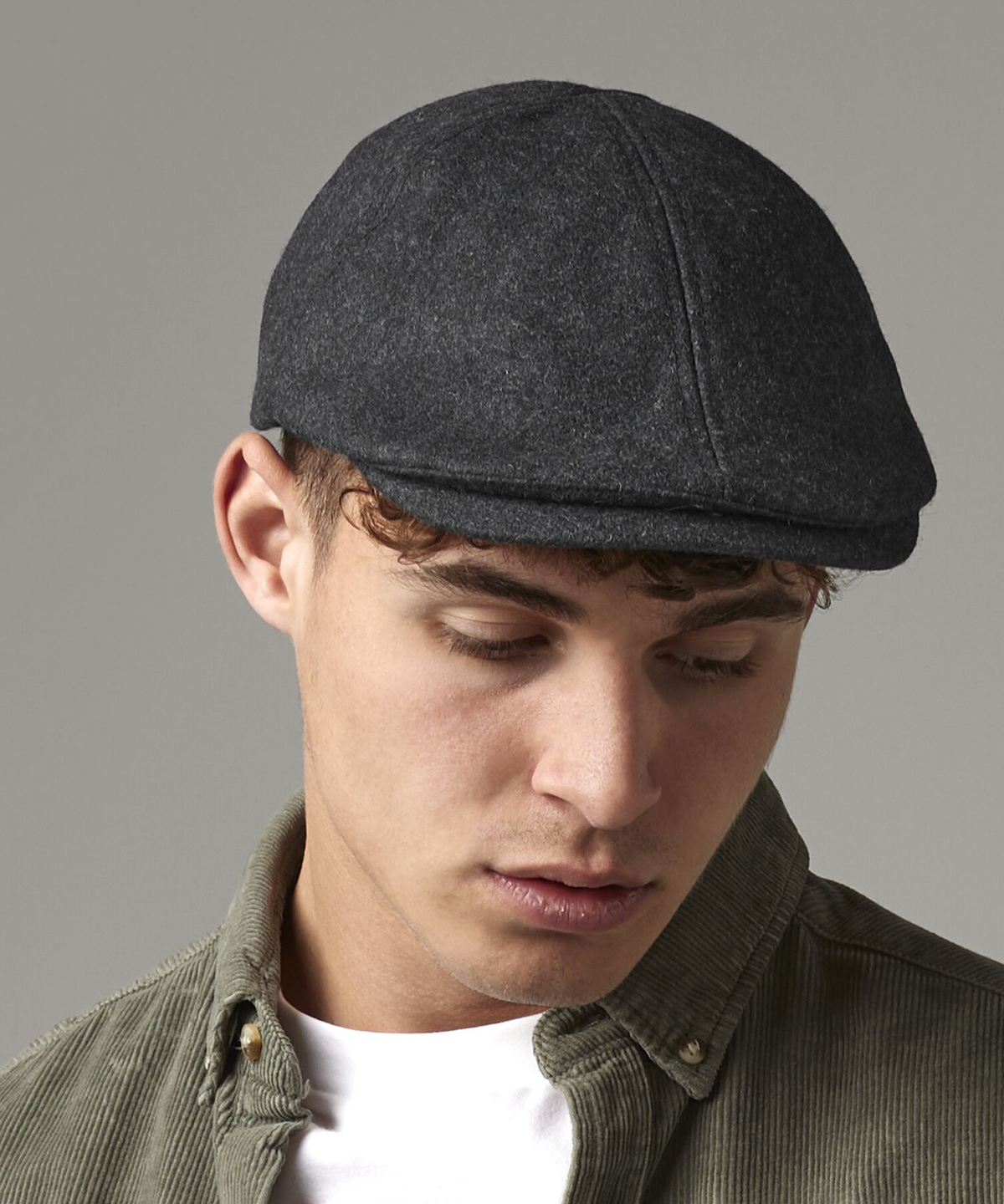 BC623_LS00_2025.jpg Melton wool ivy cap - Image 1