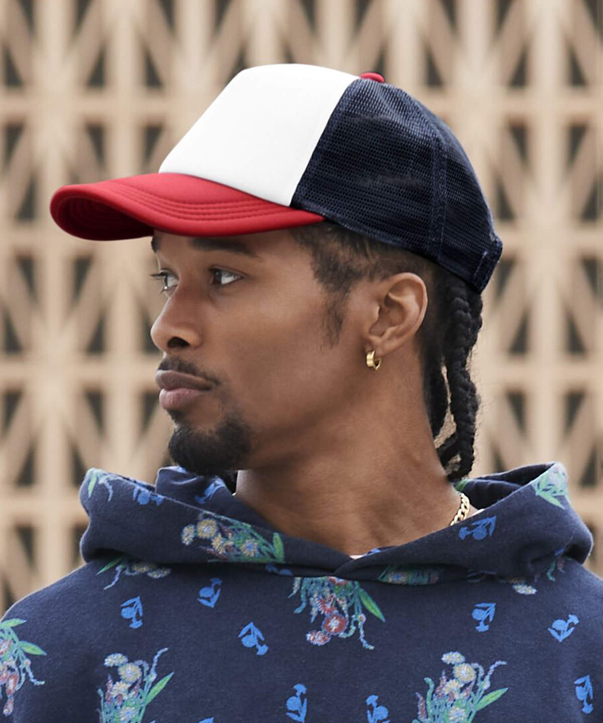 BC639_LS00_2025.jpg Retro 5-panel trucker - Image 1