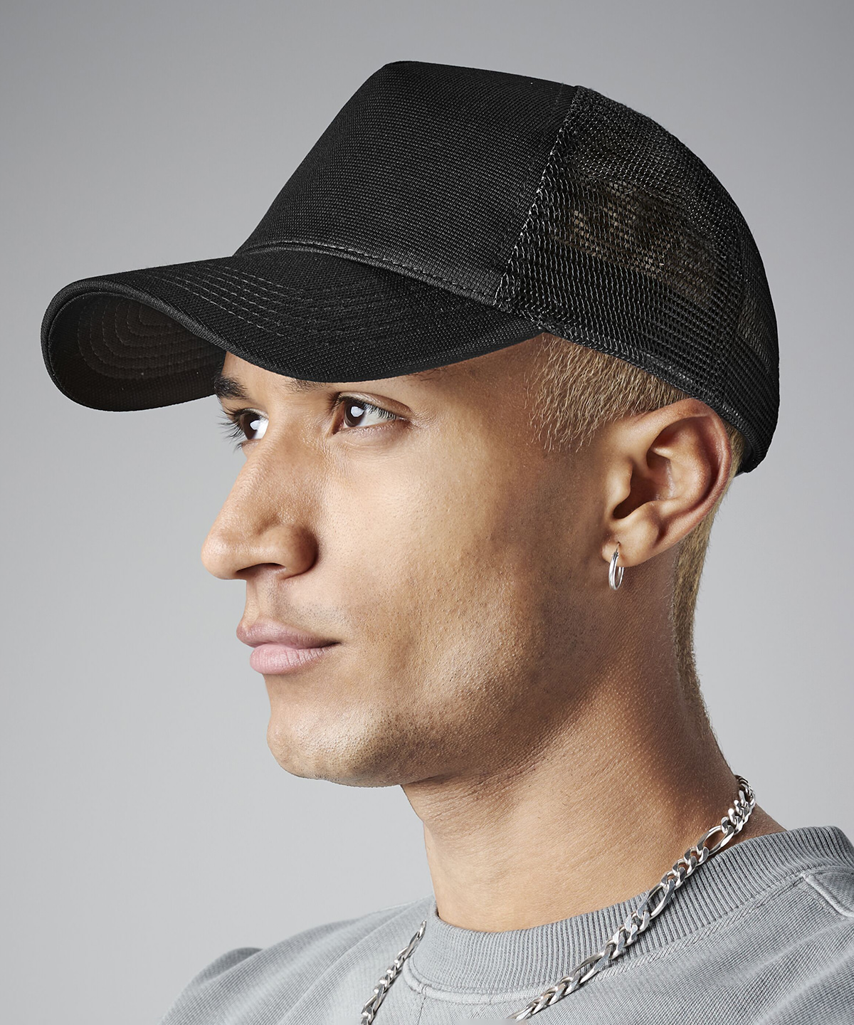 BC642_LS00_2025.jpg Microknit snapback trucker - Image 1