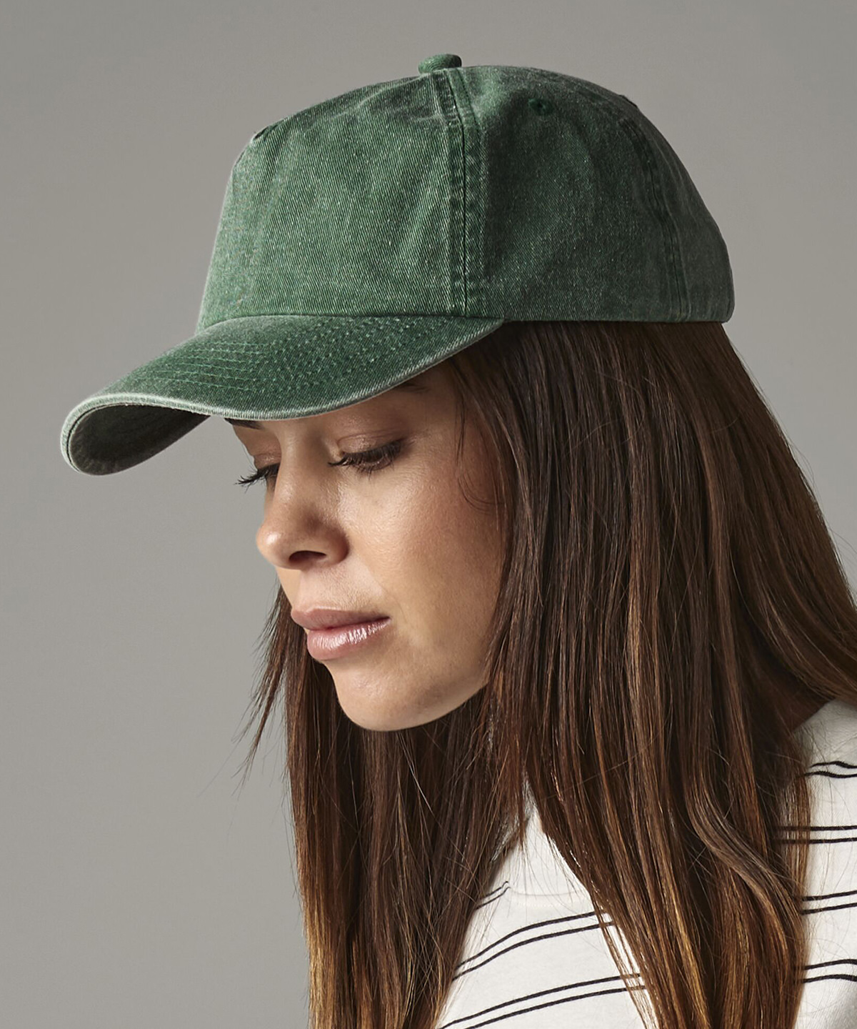 BC657_LS00_2025.jpg Relaxed 5-panel vintage cap - Image 1