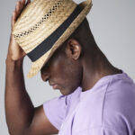 Straw summer trilby