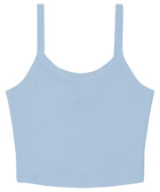 Women's micro rib spaghetti strap tank - Image 2