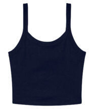 Women's micro rib spaghetti strap tank - Image 4