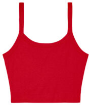 Women's micro rib spaghetti strap tank - Image 6