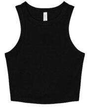 Women's micro rib racer tank - Image 2