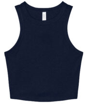 Women's micro rib racer tank - Image 3