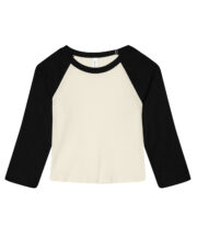 Women's micro rib 3/4 raglan baby t-shirt - Image 2