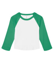 Women's micro rib 3/4 raglan baby t-shirt - Image 4