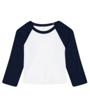Women's micro rib 3/4 raglan baby t-shirt - Image 5