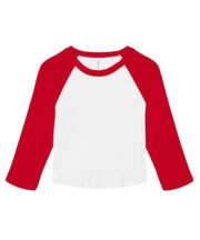Women's micro rib 3/4 raglan baby t-shirt - Image 6
