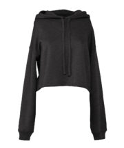 Women's cropped fleece hoodie - Image 2