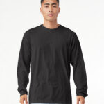Unisex heather CVC long sleeve t-shirt