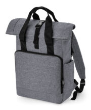 Recycled twin handle roll-top laptop backpack - Image 2