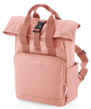 Recycled mini twin handle roll-top backpack - Image 2