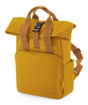 Recycled mini twin handle roll-top backpack - Image 4