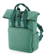 Recycled mini twin handle roll-top backpack - Image 6