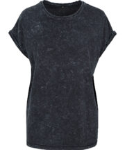 Women's acid washed extended shoulder tee - Image 3