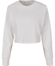 Women's terry cropped crew - Image 2