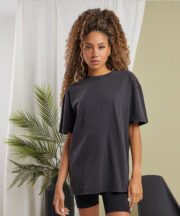 Women's oversized acid wash tee