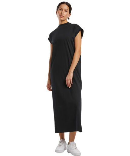 Women's long extended shoulder dress