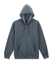 Softstyle midweight fleece adult full-zip hooded sweatshirt - Image 2