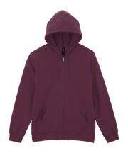 Softstyle midweight fleece adult full-zip hooded sweatshirt - Image 4