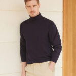 Long sleeve roll neck top