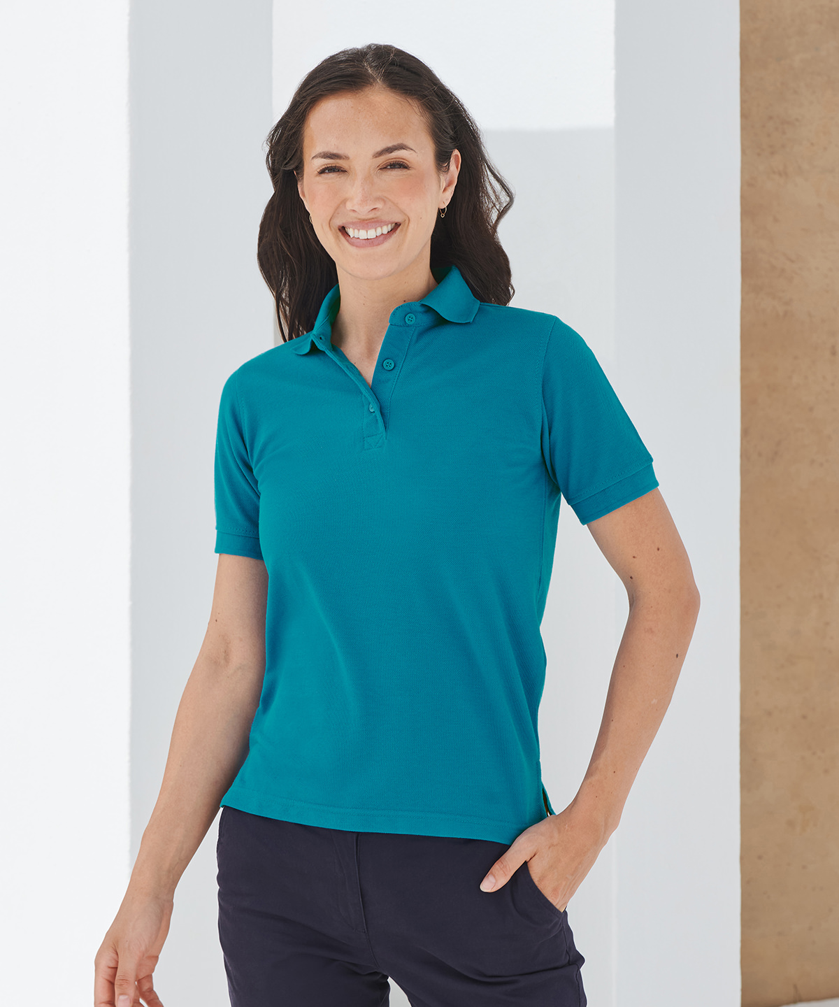 HB401_LS00_2025.jpg Women's 65/35 polo shirt - Image 1