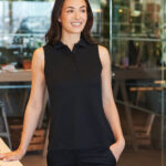 Women's sleeveless Coolplus® polo shirt
