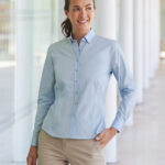 Women's long sleeve cotton-feel Coolplus® shirt