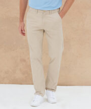 Stretch chinos with flex waistband